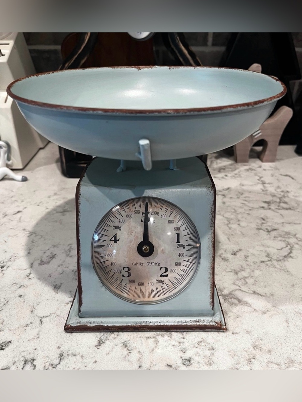 Hobby Lobby Light Blue Vintage-Style Kitchen Scale